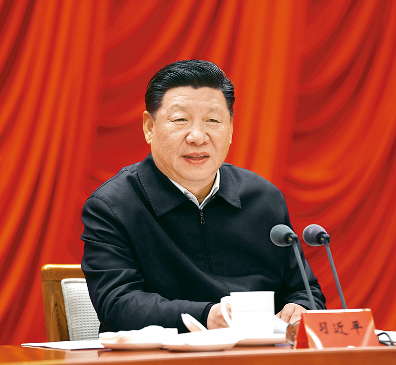 　　2019年1月21日，省部级主要领导干部坚持底线思维着力防范化解重大风险专题研讨班在中央党?？?。中共中央总书记、国家主席、中央军委主席习近平在开班式上发表重要讲话。 新华社记者 饶爱民/摄